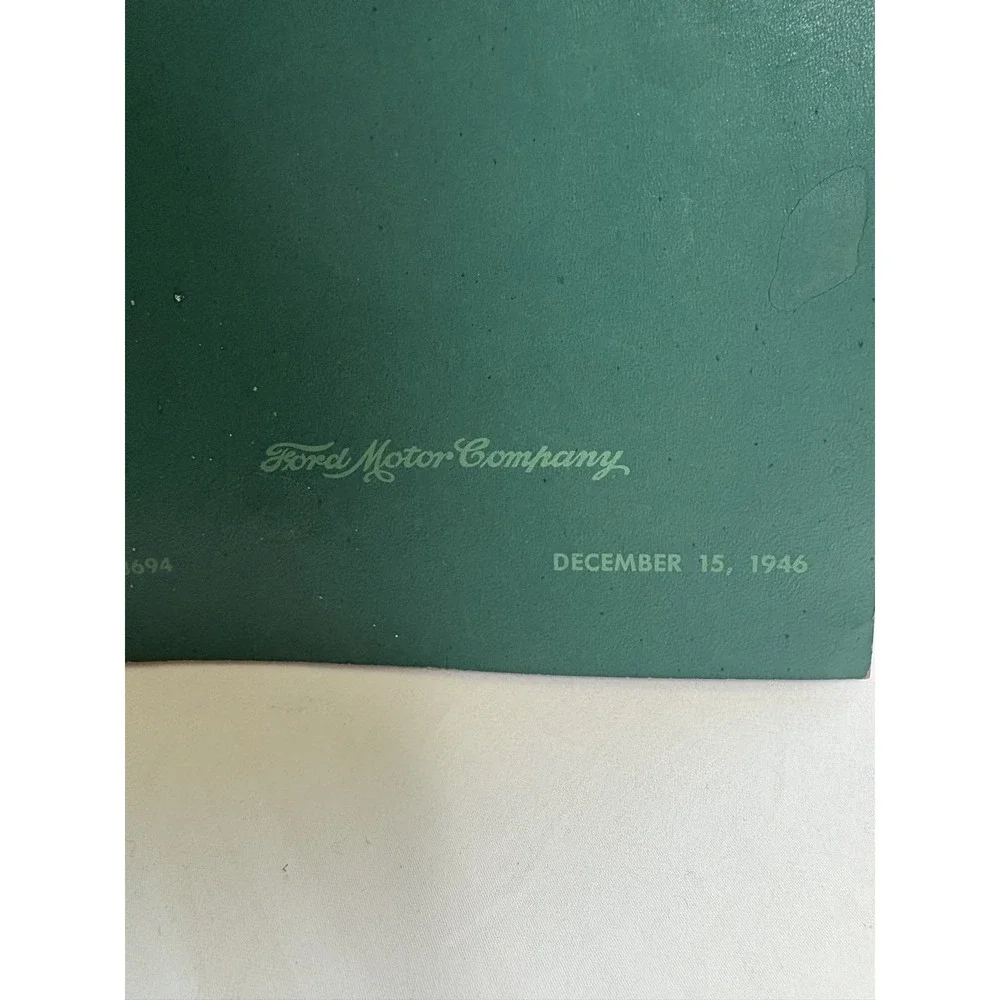 Repair Manual Ford 6-Cylinder Engine G Series 1941-1947 vintage